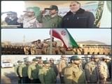 مراسم صبحگاه مشترک نیروهای نظامی و انتظامی و بسیج با حضور فرماندار