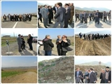 بررسی مشکلات کشاورزان در خصوص مسیر دسترسی به مزارع 'کانالهای آبیاری در روستای تاتارعلیا