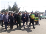 استقبال از پرچم متبرک بارگاه منور رضوی