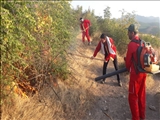 مهار آتش سوزی مراتع بخش منجوان