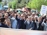 برگزاری راهپیمایی روز جهانی قدس در شهرستان خداآفرین